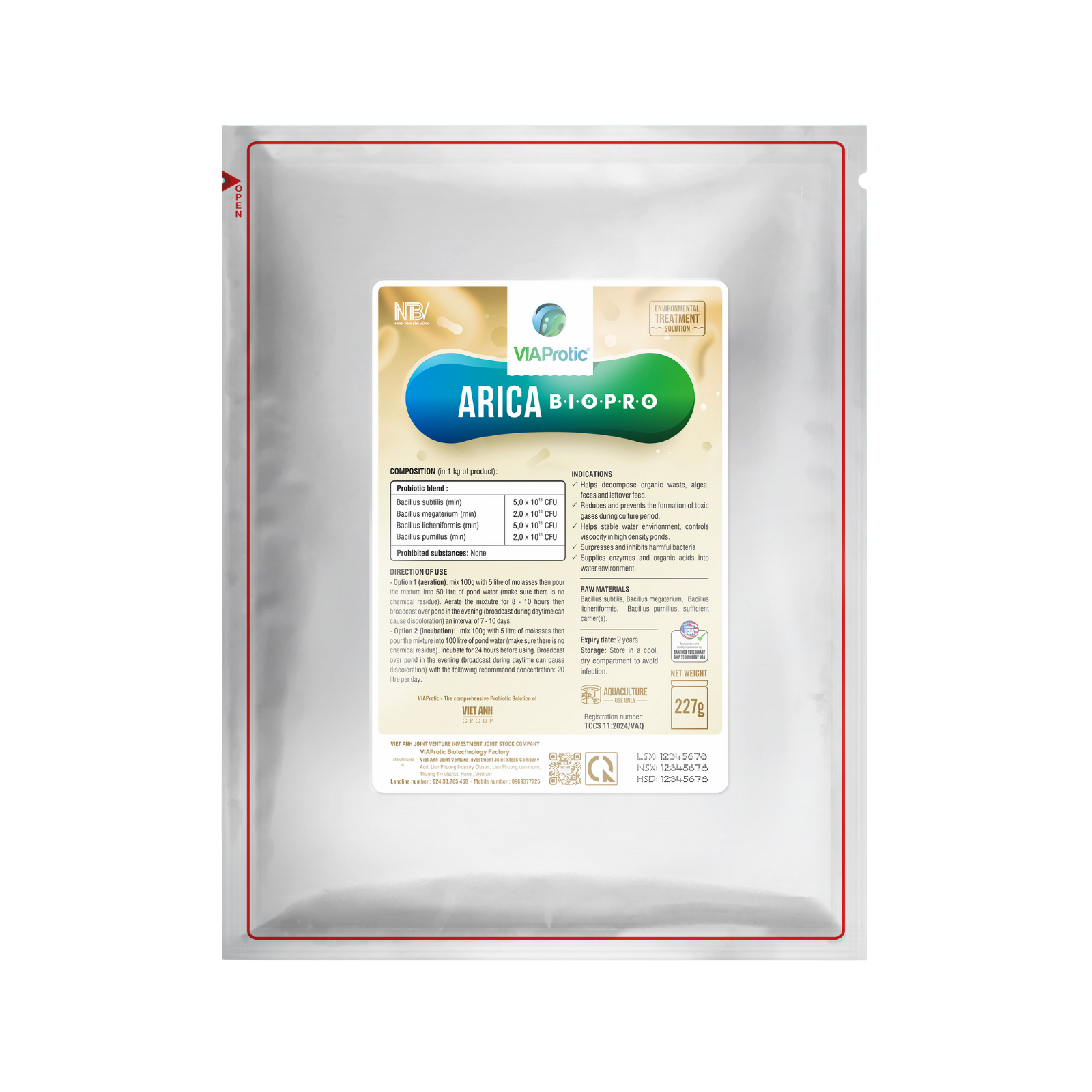 Vi Sinh Tươi Arica Biopro